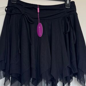 Avidlove Mini Skirt - Size M - Women Mesh Flowy Y2k Ruched - NWT
